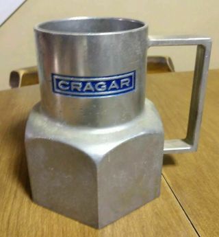 Cragar Chug - A - Lug Aluminum Mug,  Cragar Mug,  Gasser,  Rat Rod