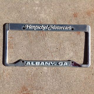 Hentschel Motorcars - Albany Georgia Dealer License Plate Frame