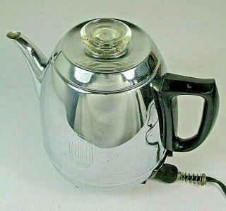 Vintage Ge General Electric 9 - Cup Coffee Percolator 18p40 Complete