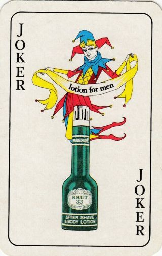 Joker - Brut 33 - 1 Single Vintage Playing Cards