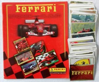 Ferrari Panini Full Complete Stickers Set,  Empty Album