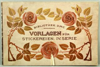 Embroidery Stitches Book Dmc Bibliothek,  German Iv Serie Vintage 1920 