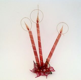 Vintage.  Mid Century 1960s Christmas Tree Topper - Christmas Decor Candles