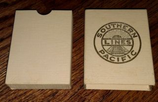 Vintage Southern Pacific Lines Railroad train Souvenir Playing Cards 2