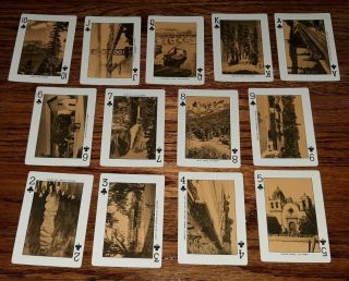 Vintage Southern Pacific Lines Railroad train Souvenir Playing Cards 5