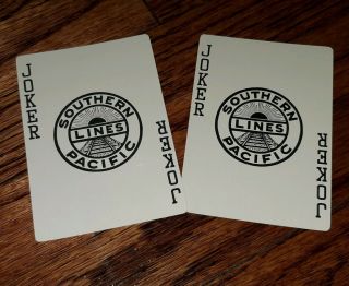 Vintage Southern Pacific Lines Railroad train Souvenir Playing Cards 7