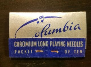 Gramophone Phonograph Needles Packet With Needles,  Columbia Chromium