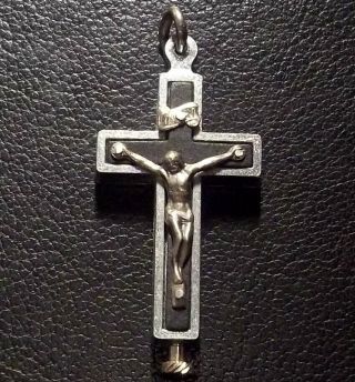 ITALY ROME ANTIQUE CROSS CRUCIFIX DESIGN WITH 