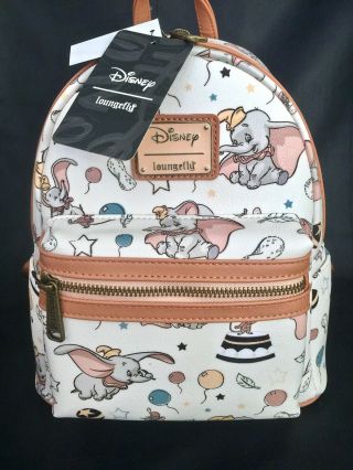 Nwt Disney Vintage Dumbo Icons Mini Backpack By Loungefly Book Bag In Hand