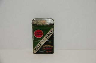 Vintage Half And Half Buckingham Bright Cut Plug Smoking Tobacco Tin 1930 