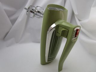 Vintage Retro General Electric Hand Mixer - Olive Green