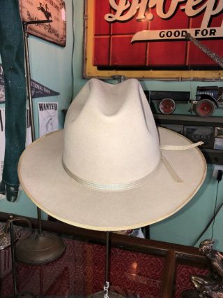 1940’s 50’s Stetson Cowboy Hat Size Lbj Style Hat