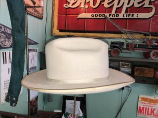 1940’s 50’s Stetson Cowboy Hat Size LBJ Style Hat 2