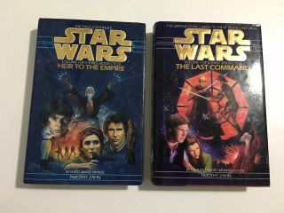 Star Wars Thrawn Trilogy Books 1 & 3 By Timothy Zahn Hardcover 1st Editions