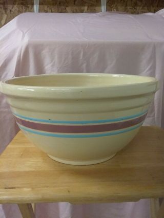 Vintage Large Ceramic Mixing Bowl Kitchenware,  Watt Usa
