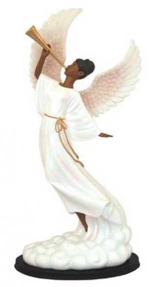 Sound The Trumpet African American Angel Figurine Sku 63011