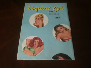Vintage 1950 Esquire Calendar 12 Pin Up Girls Drawn By Artist Al Moore Complete
