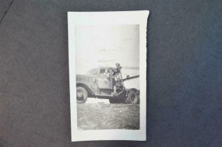 Vintage 1945 Photo Wwii Us Army Tow Truck 957015