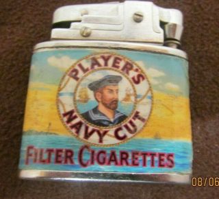Vintage Players Navy Cut Filter Cigarettes Advertising Lighter