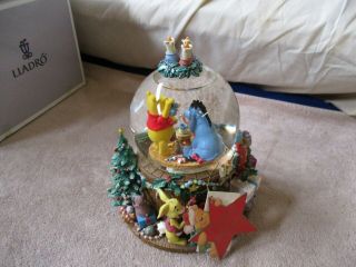 Disney Winnie The Pooh Christmas Enchanted Snow Globe,  - - S11
