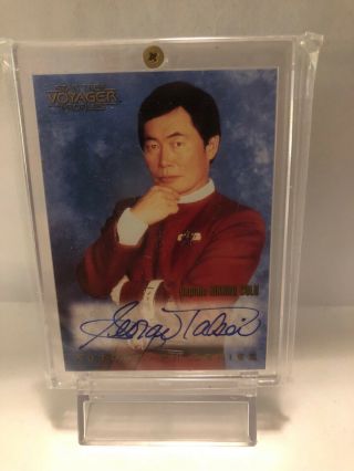 Star Trek Voyager Profiles Autograph A20 George Takei As Sulu