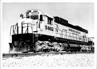 1973 Morrison Knudsen Railroad Train 5402 Loco Engine 5x7 Photo X2200s Az N