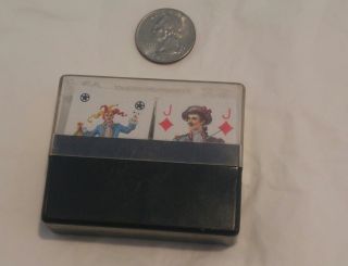 Vintage Piatnik Miniature Playing Patience Cards Double Deck Austria Bird Back