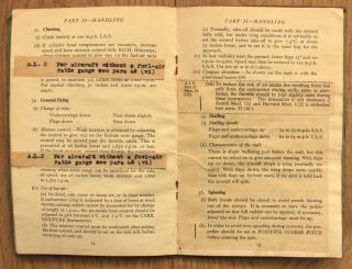 RAF Pilot ' s Notes for Harvard IIB [North American T6 Texan] (AP1691D,  Oct 1944) 5