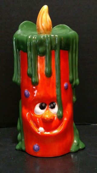 Ceramic Halloween Face Candle Home Decorations Haunted House T94