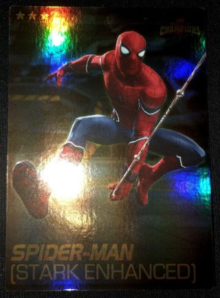 Marvel Contest Of Champions Dave And Busters Spider - Man Stark Enhanced (foil)