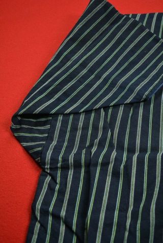 VX86/750 Vintage Japanese Kimono Cotton Antique Boro NORAGI Indigo Blue SHIMA 5