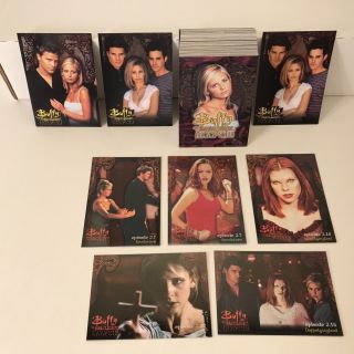 Buffy The Vampire Slayer Season 3 (1999) Complete Card Set W/ 3 Diff Promo Cards