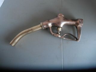 Vintage All Brass Buckeye Gas Pump Nozzle