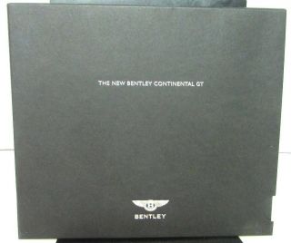 2002 Bentley Dealer Prestige Sales Brochure Custom Case Continental Gt Rare