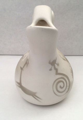 Vintage NAVAJO POTTERY - M.  Redhorse Porcelain Wedding Vase - 6 