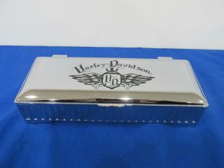 Harley Davidson Silver/chrome Jewelry Box Rare
