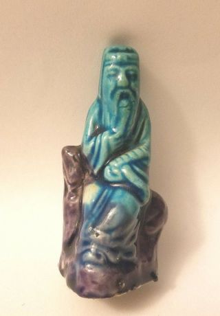 Vintage China Chinese Mudman Wise Man Figurine 2.  5