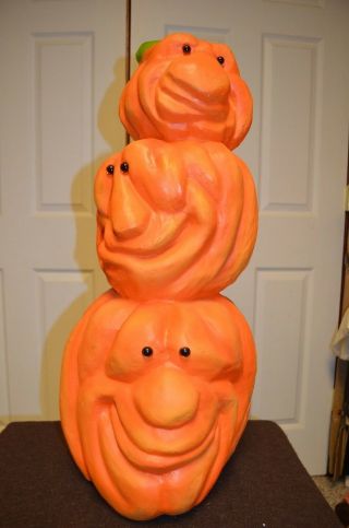 1998 Empire Ind.  Pumpkin Jack - O - Lantern Blow Mold Halloween 3 Stack Pumpkin