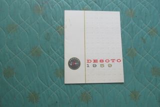 Auc420 1959 Desoto Sales Brochure (small Version)