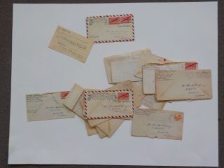 17 Wwii Letters 7th Marines 1st Division Ww2 Postcard Paper Rochester Indiana
