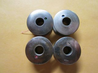 4 Singer Usa Vintage Sewing Machine Class 66 Bobbins For 66,  99,  201,  401,  403