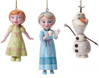 Disney Traditions Christmas Tree Decorations From Frozen Elsa,  Anna & Olaf