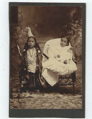 Photo Of Two Pawnee Children