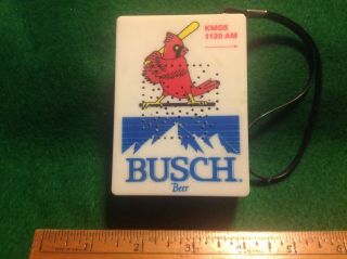 Vintage Kmox St Louis Cardinals Buschbeer 1980s Transistor Radio