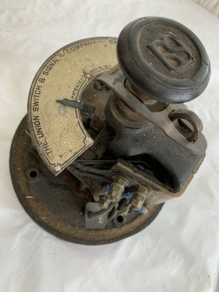 Antique Union Switch & Signal Co Electric Railroad Clock Work Mechanism Pat 1911