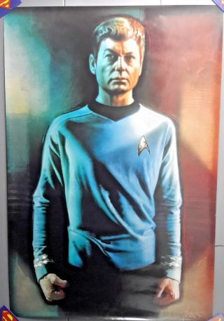Vintage 1991 Star Trek Dr.  Mccoy Drew Struzan Art Poster 27 " X 40 " (mfpo - 20)