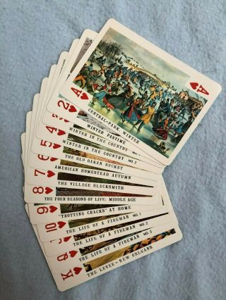 Vintage Currier and Ives Prints on Jumbo Playing Cards,  Smithsonian Museum Shop 4