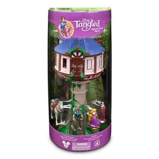 Disney Parks Rapunzel Tower Play Set Tangled Flynn Mother Gothel Maximus Box