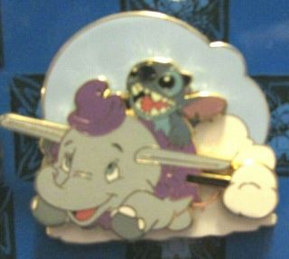 Disney Stitch Adventure Dumbo Rare Htf Le Pin