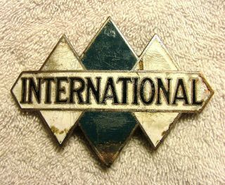 International Truck Enamel Radiator Badge Emblem 1918 - 33?